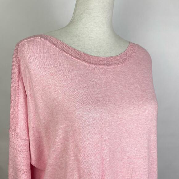Lilly Pulitzer | Cobo Heather Pink Boatneck Oversized Lightweight Sweater - Picture 5 of 11